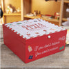 Santa Claus - Wooden Christmas Gift Eve Box - Just Blue or Pink