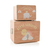 Set of 2 Wooden Storage Boxes - Just Blue or Pink