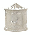 Silver Plated Carousel Money Box - Just Blue or Pink