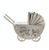 Silver Plated Pram Money Box - Just Blue or Pink