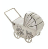 Silver Plated Pram Money Box - Just Blue or Pink