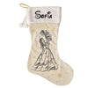 Personalised Belle Christmas Stocking - Just Blue or Pink