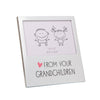 Aluminium Photo Frame 5 From Your Grandchildren - Just Blue or Pink