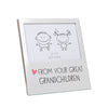 Aluminium Photo Frame - Great Grandchildren - Just Blue or Pink