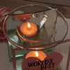 Glass Oil Burner - World's Best Mum - Just Blue or Pink