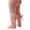 Toddler Rose Gold Bow Tights with Bow - Just Blue or Pink