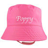 Waterproof Bucket Hat with Straps - Pink - Just Blue or Pink