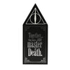 Harry Potter Glow In The Dark Deathly Hollows Wooden Plaque - Just Blue or Pink