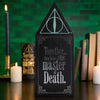 Harry Potter Glow In The Dark Deathly Hollows Wooden Plaque - Just Blue or Pink