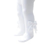 White Heart Tights with Bow - Just Blue or Pink