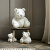 White Plush Teddy Bear - Just Blue or Pink
