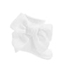White Velour Bow Ankle Socks - Just Blue or Pink